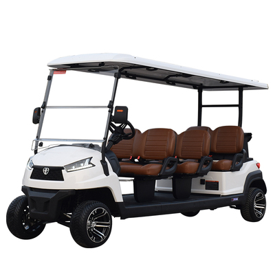 6 seater utility golf cart R6 white