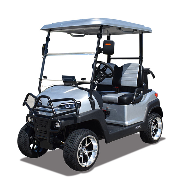 2 seater utility golf cart Z2 silvery