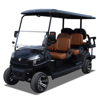 6 seater utility golf cart R4C black