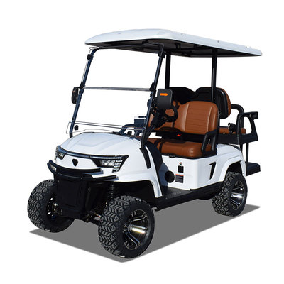 4 seater utility golf cart E2C white
