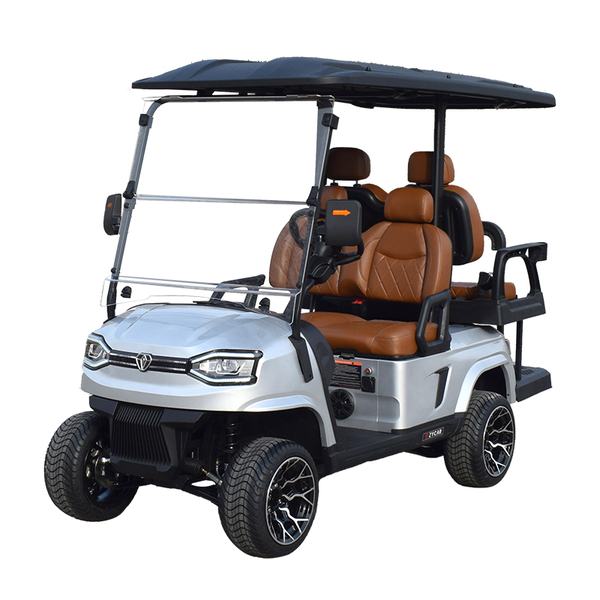 4 seater utility golf cart K2C silvery